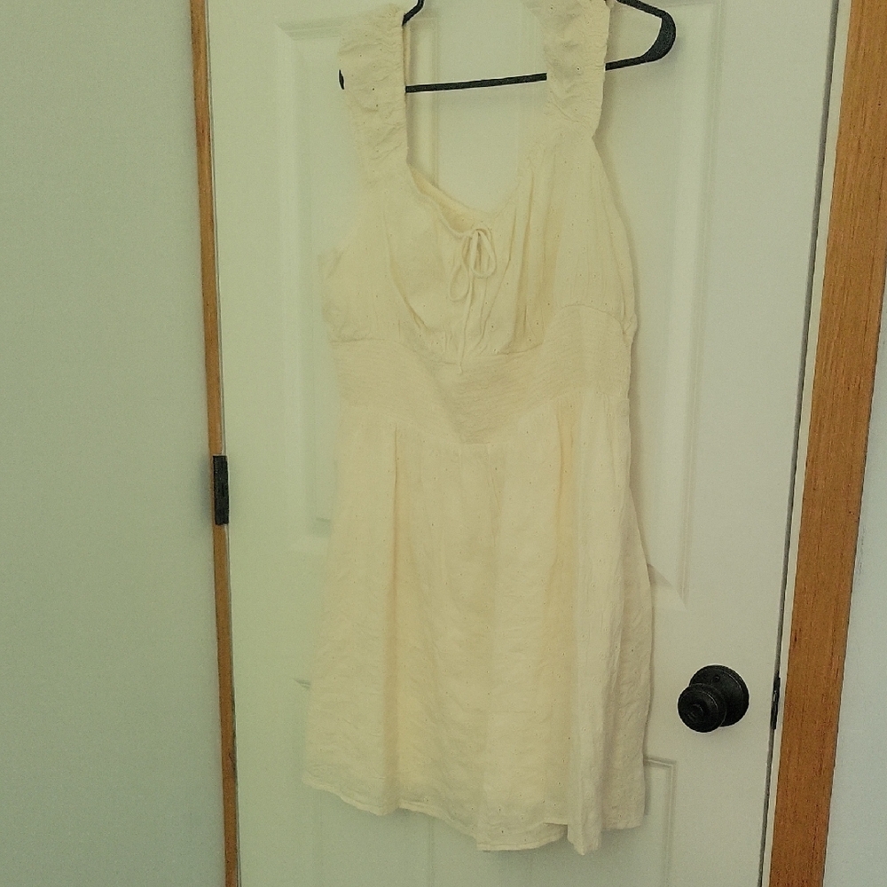 Old Navy Cream Eyelet Dress